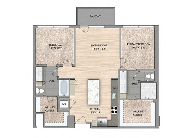 Floor plan layout diagram for B1